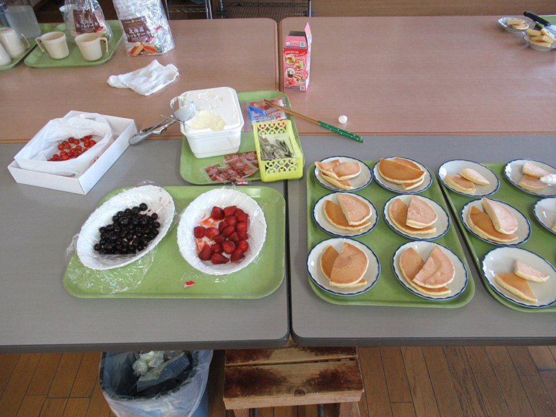 パンケーキデコレーション1 - ケアハウス福山