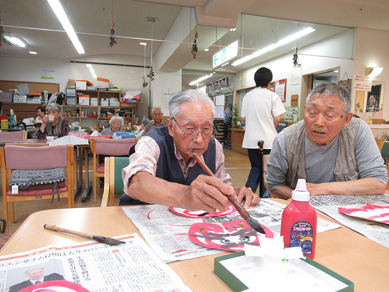 うちわ作り２ - デイ備後