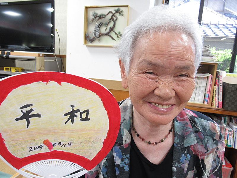 うちわ作り５ - デイ備後