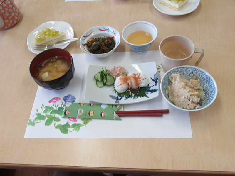7月誕生日会祝膳 - ケアハウス福山