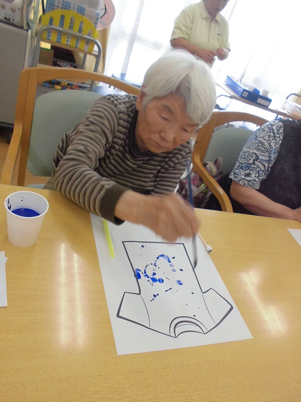 吹き絵でTシャツ① - デイまなぐら