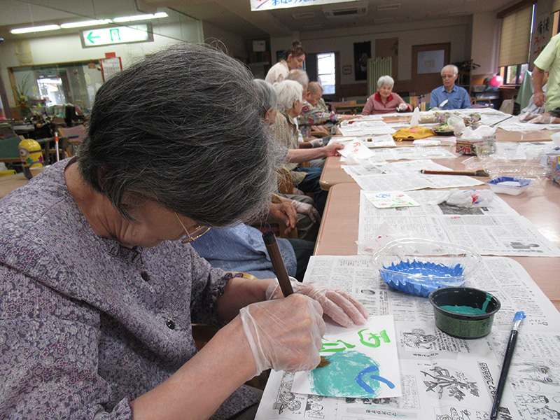 絵手紙作り1 - デイ備後