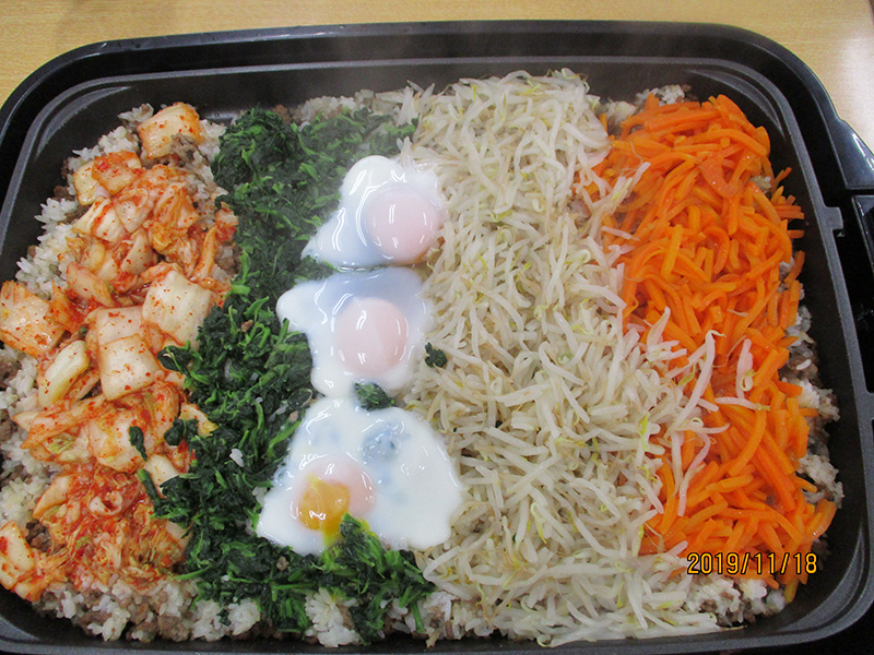 ホットプレートでビビンバ④ - デイまなぐら