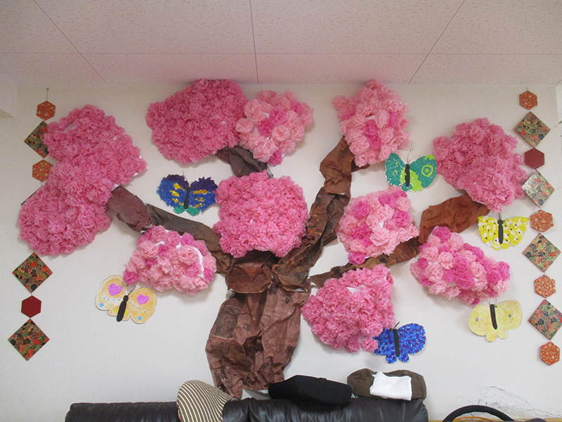 壁画（さくら2） - 小多機まなぐら南