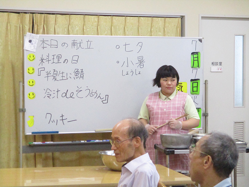 冷汁deそうめん　半夏生に鯖1 - デイまなぐら