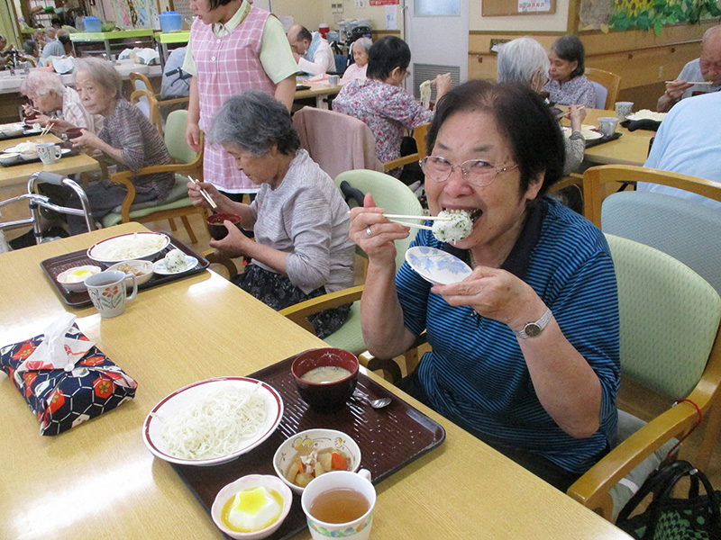 冷汁deそうめん　半夏生に鯖2 - デイまなぐら