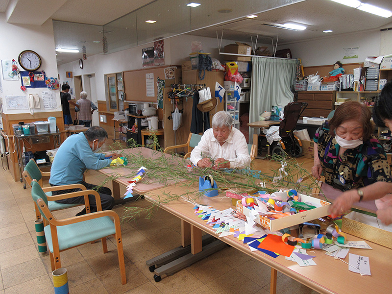 七夕飾り作り2 - デイ備後