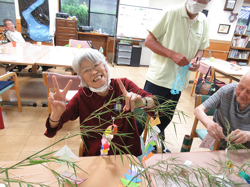 七夕飾り作り3 - デイ備後