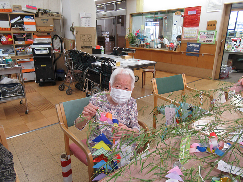 七夕飾り作り4 - デイ備後