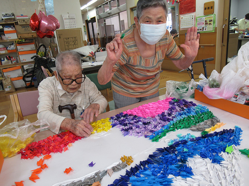 折鶴壁画2 - デイ備後