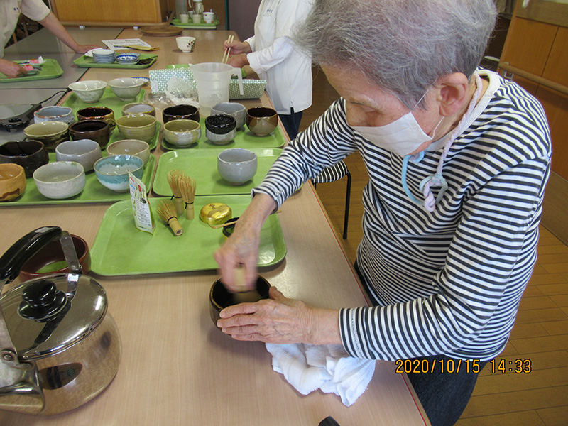 10月お月見茶会1 - ケアハウス福山