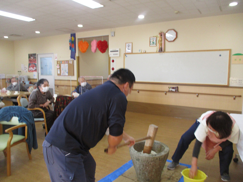 餅つき1 - デイまなぐら