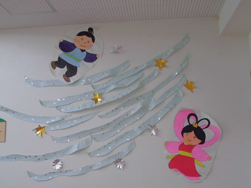 壁画作り『七夕』 - ショートまなぐら