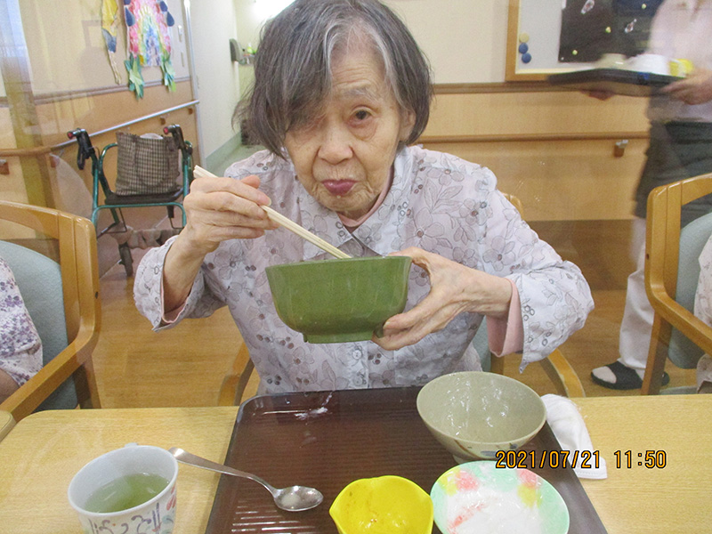 昼食つくり【冷や汁そうめん】2 - デイまなぐら