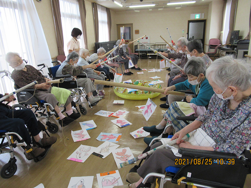 レク大会 釣り遊び2 - ケアハウス福山