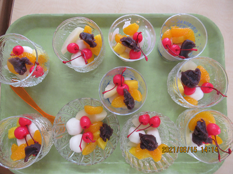 食彩クラブ 白玉ぜんざい3 - ケアハウス福山