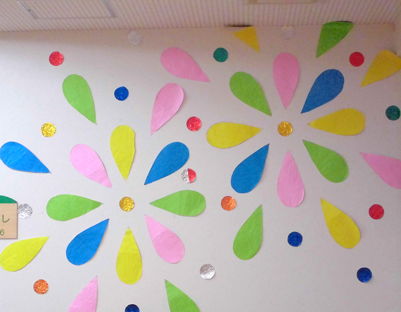 壁画作り『花火』 - ショートまなぐら