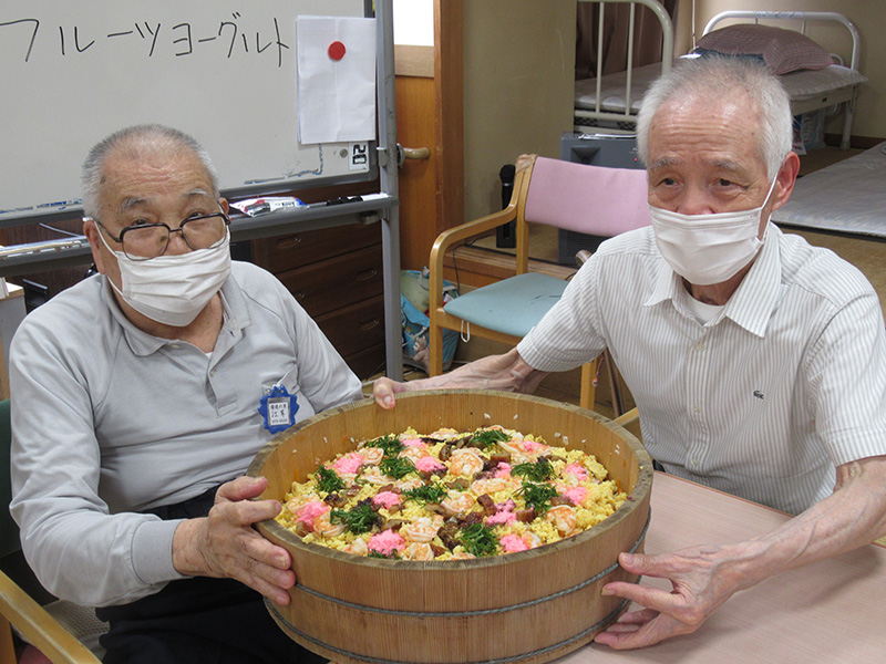 お昼作り『ちらし寿司＆豚汁』7 - デイ備後