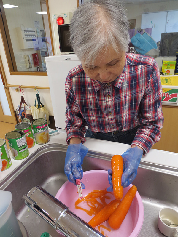 焼うどん作り1 - 小多機まなぐら南