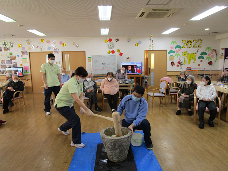 餅つき1 - ショートまなぐら