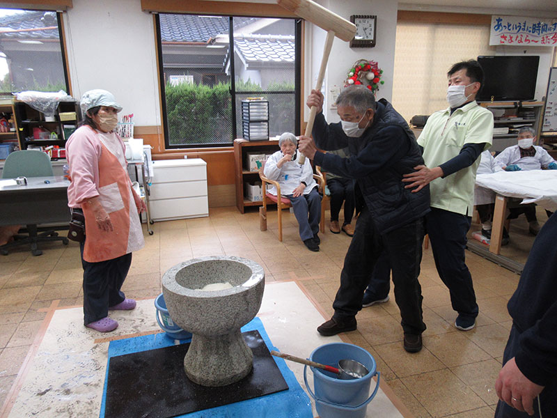餅つき1 - デイ備後