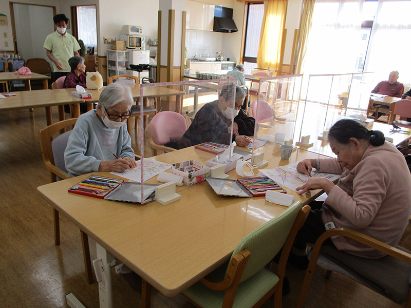 手作業『塗り絵』1 - ショートまなぐら