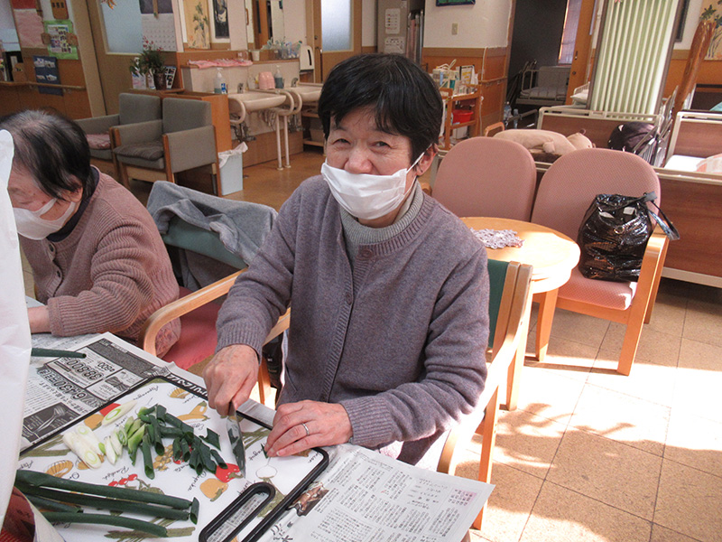 豆乳なべ作り1 - デイ備後