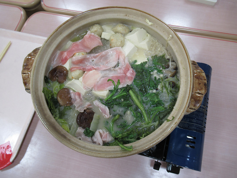 豆乳なべ作り3 - デイ備後