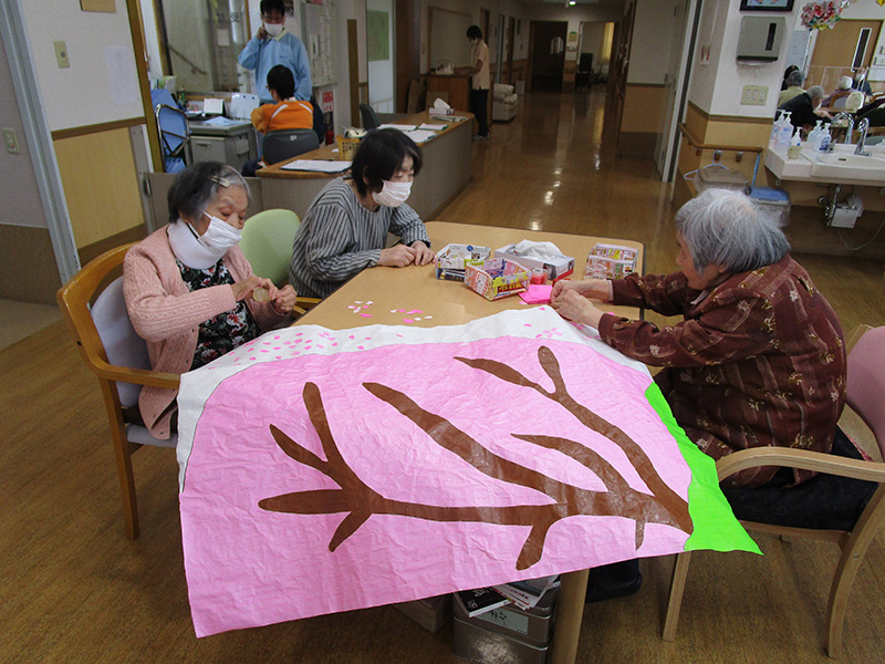 手作業『貼り絵』 - ショートまなぐら