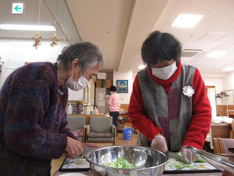 お昼の汁もの作り1 - デイ備後