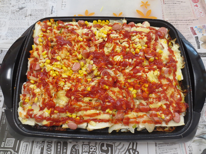 熱々ピザトースト1 - 小多機まなぐら南