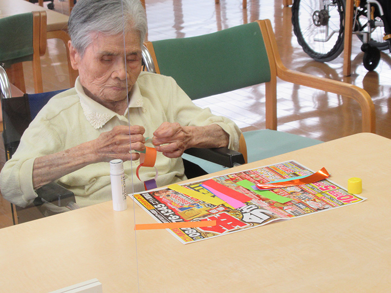 七夕笹飾り1 - ケアハウス福山