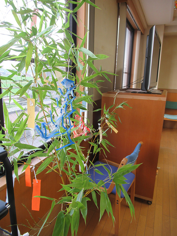 七夕笹飾り4 - ケアハウス福山