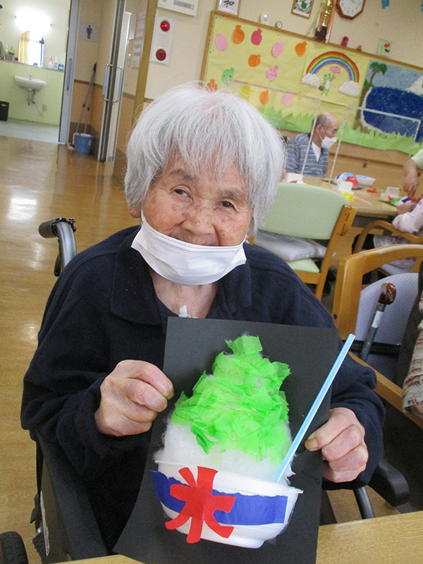 作品づくり　かき氷 - デイまなぐら