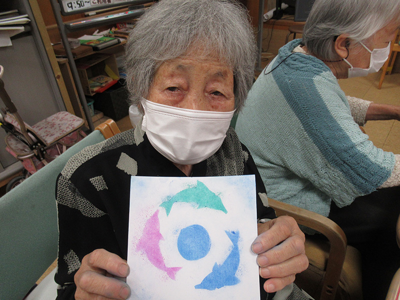 作品つくり　パステルアート1 - デイ備後