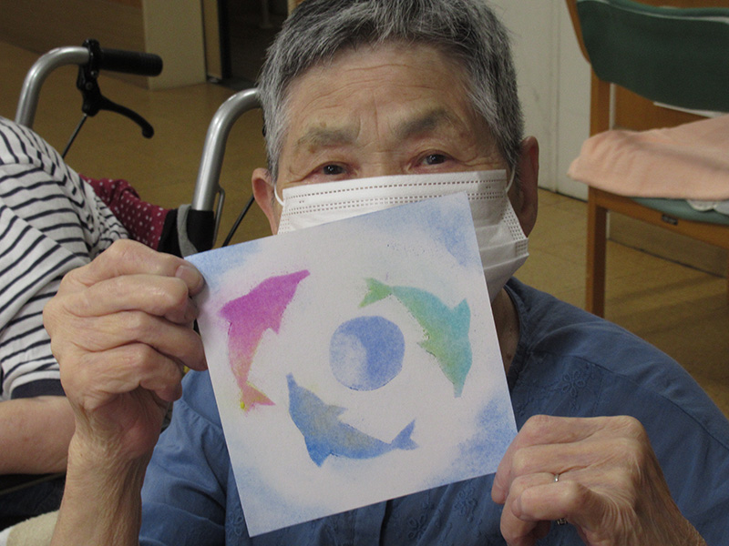 作品つくり　パステルアート2 - デイ備後