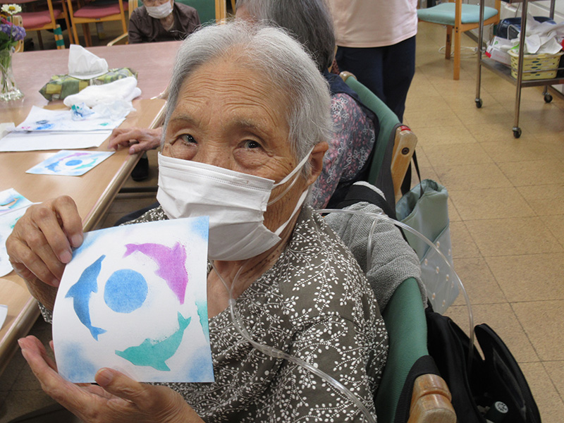 作品つくり　パステルアート3 - デイ備後