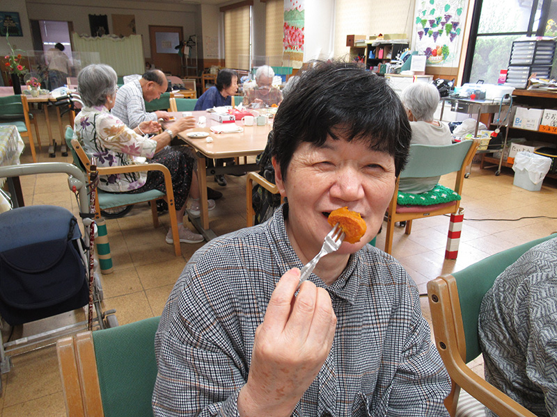 おやつ作り　かぼちゃ団子 3 - デイ備後