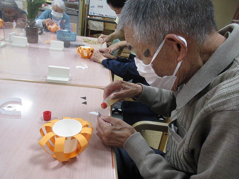 ハロウィン　小物入れ作り 5 - デイ備後